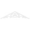 Ekena Millwork Pitch Austin Architectural Grade PVC Gable Pediment, 48"W x 12"H x 1"P (6/12) GPP048X012X100AUS - alternate 3